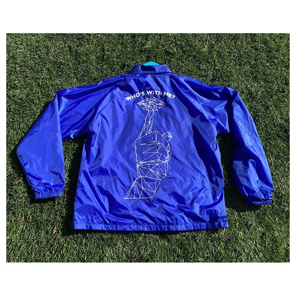 NWOT-Unisex Sz M-Jack White windbreaker-purchased at Santa Barbara Bowl - Picture 2 of 7